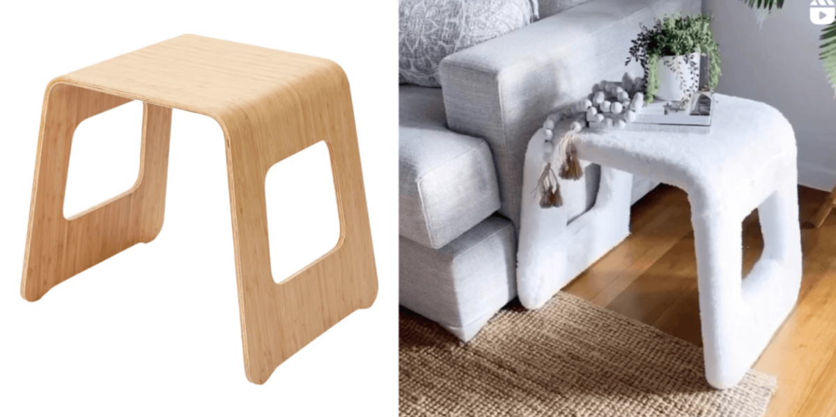 Fluffy stool hot sale kmart